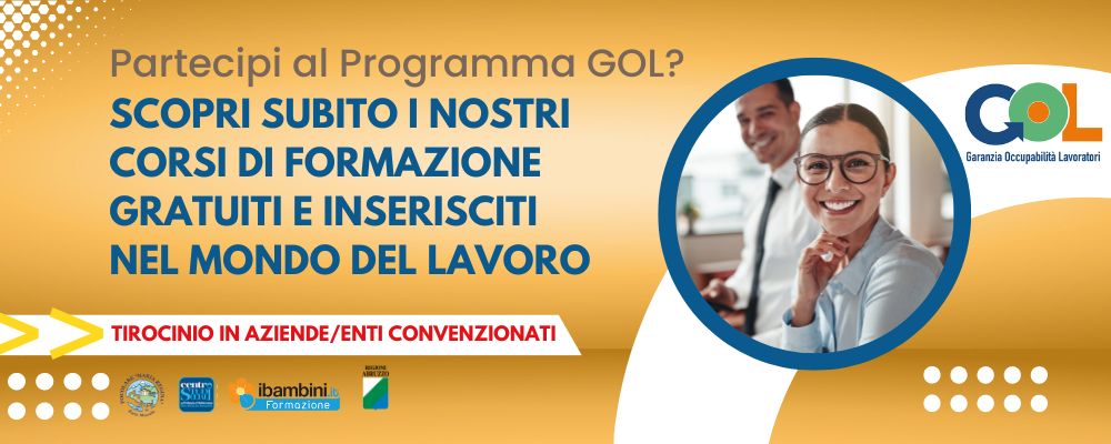 Banner Progetto Gol al Centro Studi Sociali